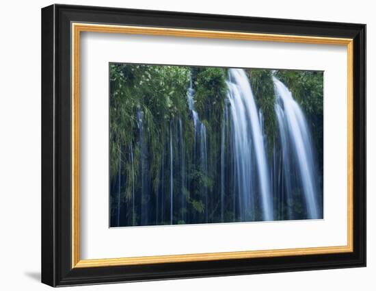 Mossbrae Falls Detail, Waterfall, Mount Shasta California-Vincent James-Framed Photographic Print