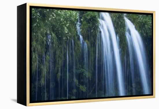 Mossbrae Falls Detail, Waterfall, Mount Shasta California-Vincent James-Framed Premier Image Canvas