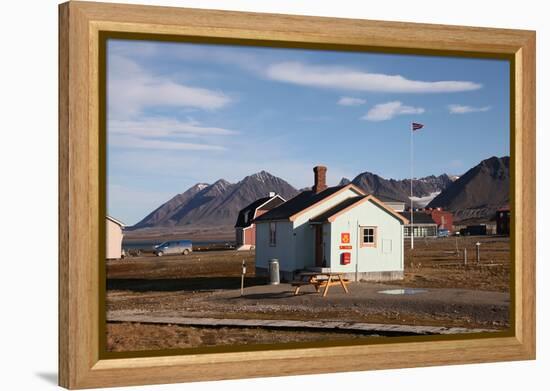 Most Northerly Post Office in the World, Ny Alesund, Svalbard, Norway, Scandinavia, Europe-David Lomax-Framed Premier Image Canvas