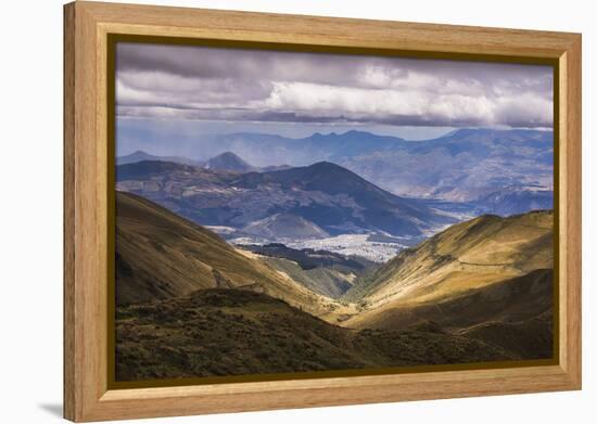 Most Northern Point in Quito Seen from Pichincha Volcano, Ecuador, South America-Matthew Williams-Ellis-Framed Premier Image Canvas