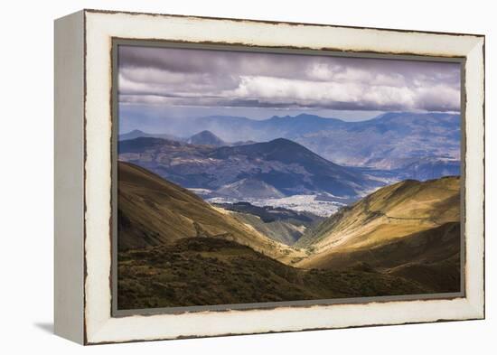 Most Northern Point in Quito Seen from Pichincha Volcano, Ecuador, South America-Matthew Williams-Ellis-Framed Premier Image Canvas