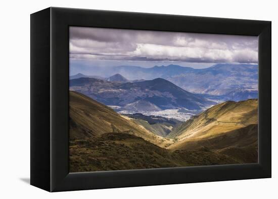 Most Northern Point in Quito Seen from Pichincha Volcano, Ecuador, South America-Matthew Williams-Ellis-Framed Premier Image Canvas