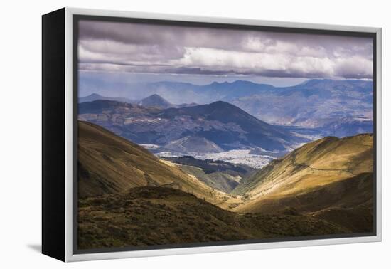 Most Northern Point in Quito Seen from Pichincha Volcano, Ecuador, South America-Matthew Williams-Ellis-Framed Premier Image Canvas