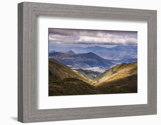 Most Northern Point in Quito Seen from Pichincha Volcano, Ecuador, South America-Matthew Williams-Ellis-Framed Photographic Print