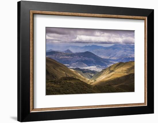 Most Northern Point in Quito Seen from Pichincha Volcano, Ecuador, South America-Matthew Williams-Ellis-Framed Photographic Print