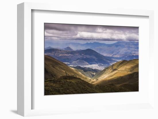 Most Northern Point in Quito Seen from Pichincha Volcano, Ecuador, South America-Matthew Williams-Ellis-Framed Photographic Print