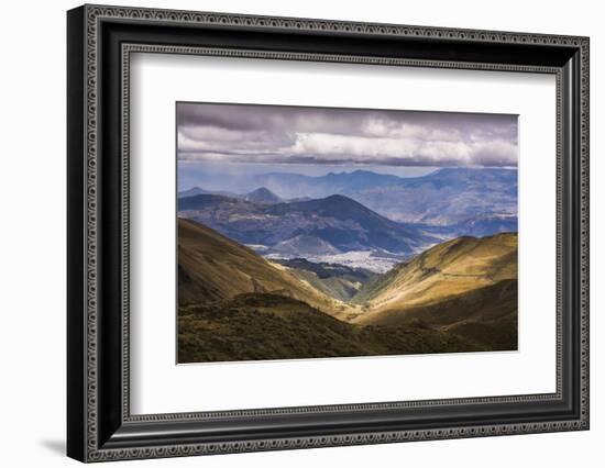 Most Northern Point in Quito Seen from Pichincha Volcano, Ecuador, South America-Matthew Williams-Ellis-Framed Photographic Print