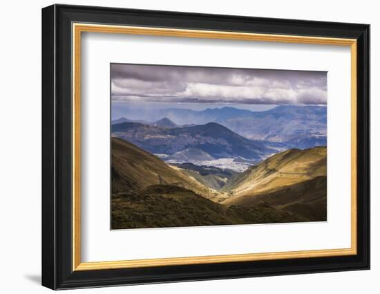 Most Northern Point in Quito Seen from Pichincha Volcano, Ecuador, South America-Matthew Williams-Ellis-Framed Photographic Print