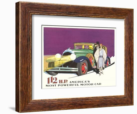 Most Powerful Motor Car-null-Framed Art Print