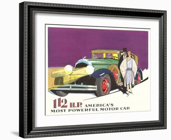 Most Powerful Motor Car-null-Framed Premium Giclee Print