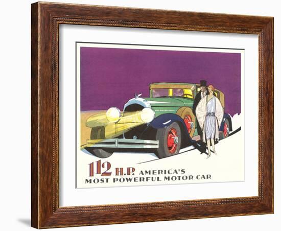 Most Powerful Motor Car-null-Framed Art Print