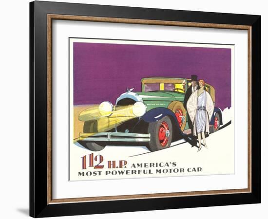 Most Powerful Motor Car-null-Framed Art Print