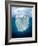 Mostly Underwater Iceberg Floating in Ocean-Oskari Porkka-Framed Photographic Print