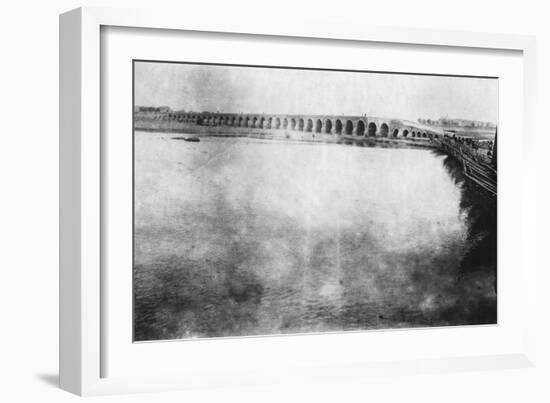 Mosul Bridge, Mesopotamia, WWI, 1918-null-Framed Giclee Print