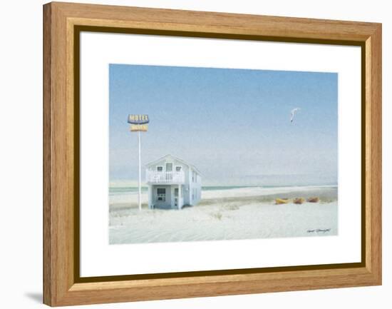 Motel Paradise-Carlos Casamayor-Framed Premier Image Canvas