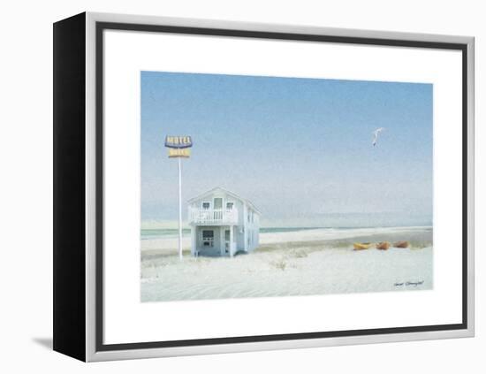 Motel Paradise-Carlos Casamayor-Framed Premier Image Canvas
