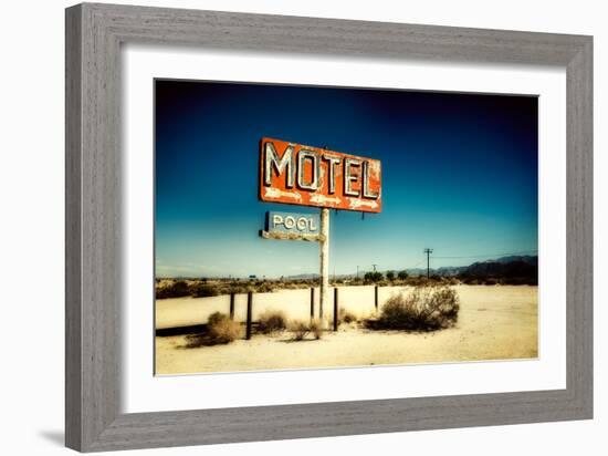 Motel Roadside Sign-Jody Miller-Framed Photographic Print