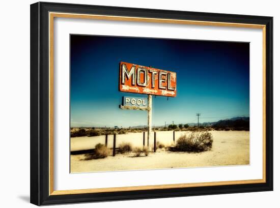 Motel Roadside Sign-Jody Miller-Framed Photographic Print