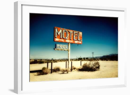 Motel Roadside Sign-Jody Miller-Framed Photographic Print