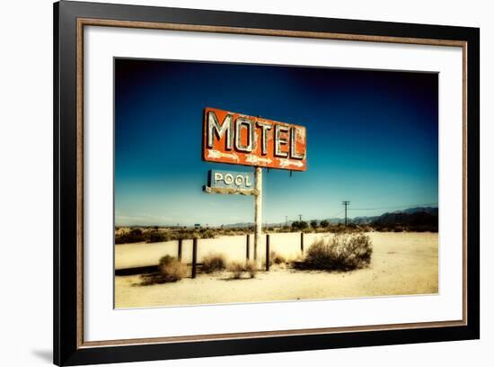 Motel Roadside Sign-Jody Miller-Framed Photographic Print