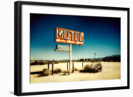 Motel Roadside Sign-Jody Miller-Framed Photographic Print