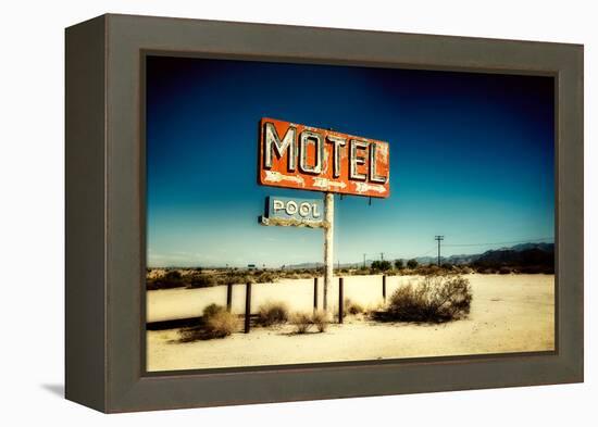 Motel Roadside Sign-Jody Miller-Framed Premier Image Canvas