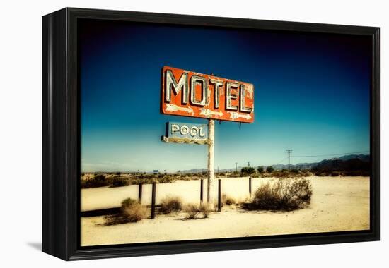 Motel Roadside Sign-Jody Miller-Framed Premier Image Canvas