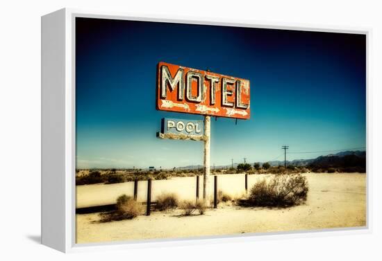 Motel Roadside Sign-Jody Miller-Framed Premier Image Canvas