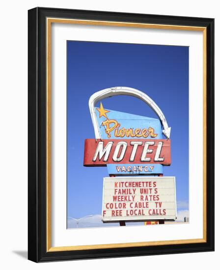 Motel, Route 66, Albuquerque, New Mexico, United States of America, North America-Wendy Connett-Framed Photographic Print