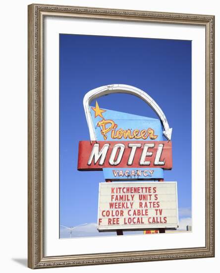 Motel, Route 66, Albuquerque, New Mexico, United States of America, North America-Wendy Connett-Framed Photographic Print