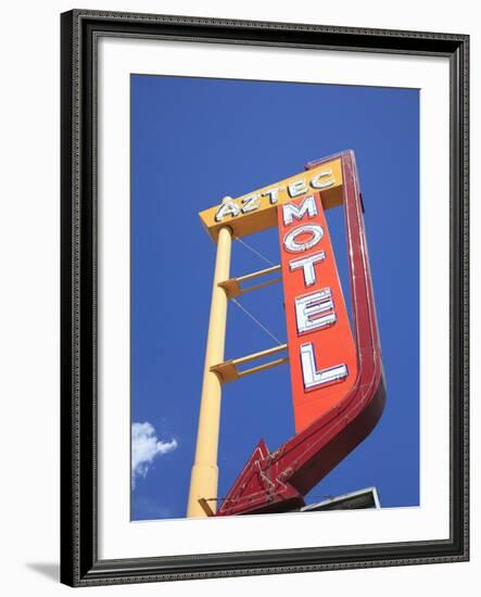 Motel, Route 66, Albuquerque, New Mexico, United States of America, North America-Wendy Connett-Framed Photographic Print