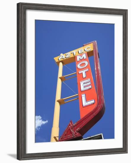 Motel, Route 66, Albuquerque, New Mexico, United States of America, North America-Wendy Connett-Framed Photographic Print