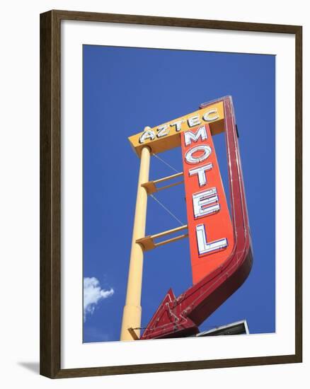 Motel, Route 66, Albuquerque, New Mexico, United States of America, North America-Wendy Connett-Framed Photographic Print