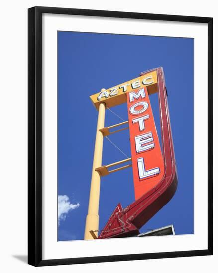 Motel, Route 66, Albuquerque, New Mexico, United States of America, North America-Wendy Connett-Framed Photographic Print