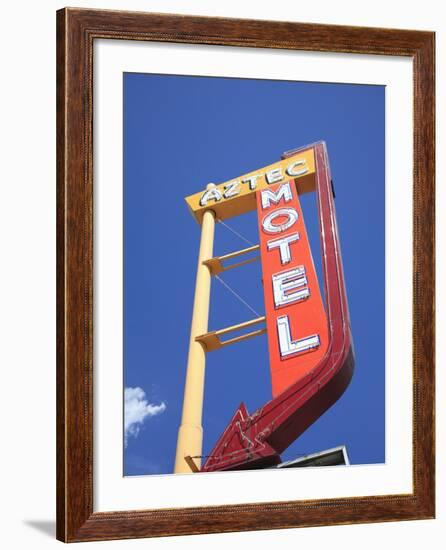 Motel, Route 66, Albuquerque, New Mexico, United States of America, North America-Wendy Connett-Framed Photographic Print