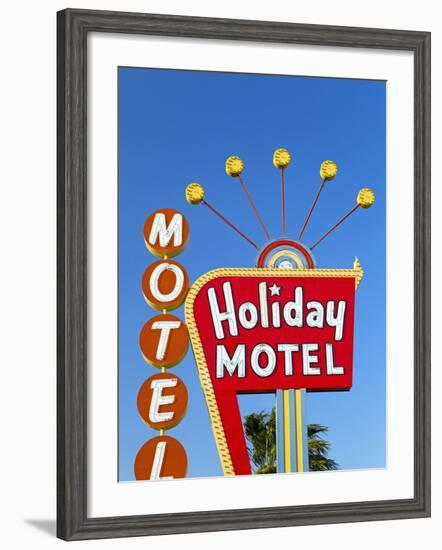 Motel Sign, the Strip, Las Vegas, Nevada, United States of America, North America-Gavin Hellier-Framed Photographic Print