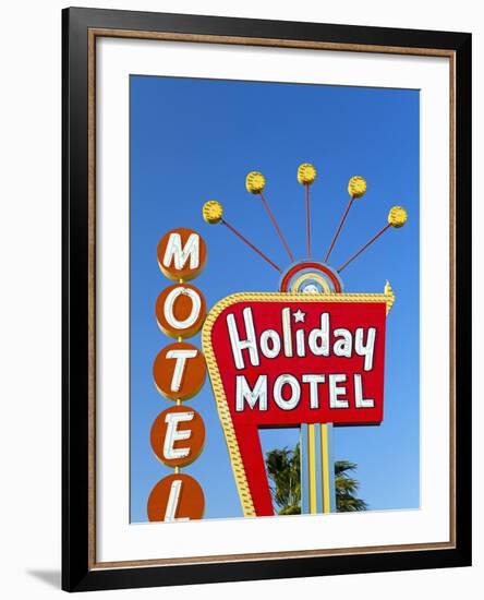 Motel Sign, the Strip, Las Vegas, Nevada, United States of America, North America-Gavin Hellier-Framed Photographic Print