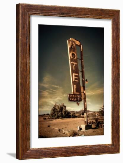 Motel Sign-null-Framed Photographic Print