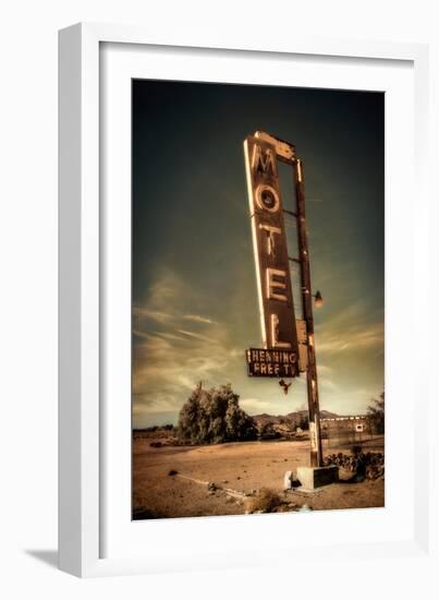 Motel Sign-null-Framed Photographic Print