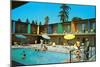 Motel Swimming Pool-null-Mounted Art Print