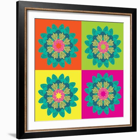 Moth Pop Art-Belen Mena-Framed Giclee Print