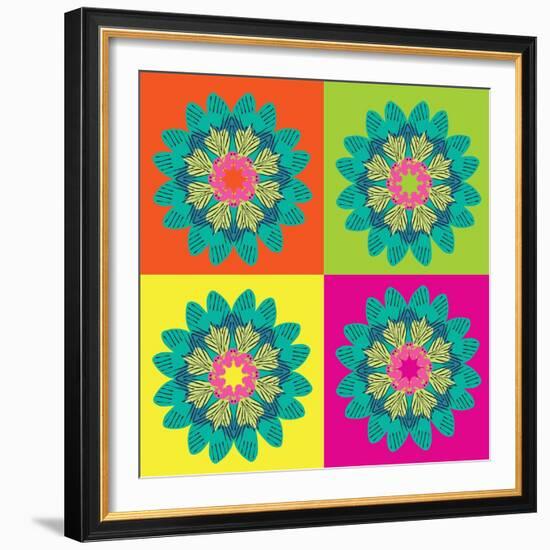 Moth Pop Art-Belen Mena-Framed Giclee Print