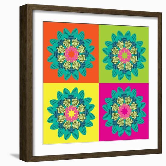 Moth Pop Art-Belen Mena-Framed Giclee Print