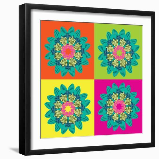 Moth Pop Art-Belen Mena-Framed Giclee Print