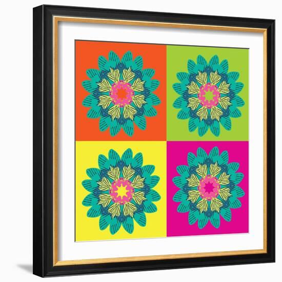 Moth Pop Art-Belen Mena-Framed Giclee Print