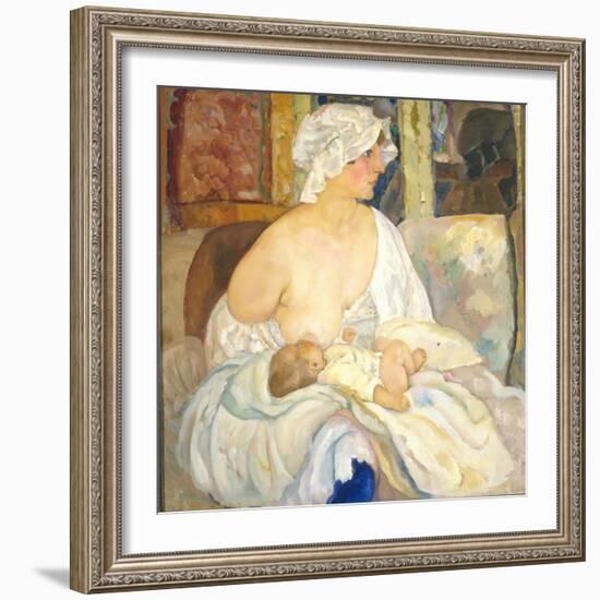 Mother, 1915-Boris Dmitryevich Grigoriev-Framed Giclee Print