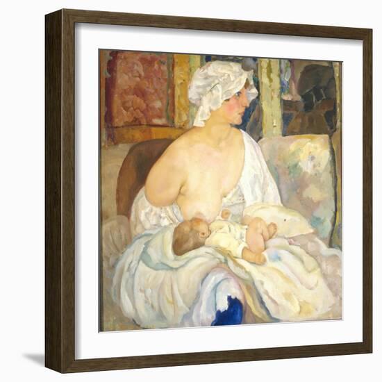 Mother, 1915-Boris Dmitryevich Grigoriev-Framed Giclee Print