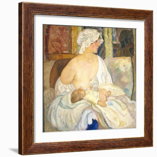 Mother, 1915-Boris Dmitryevich Grigoriev-Framed Giclee Print