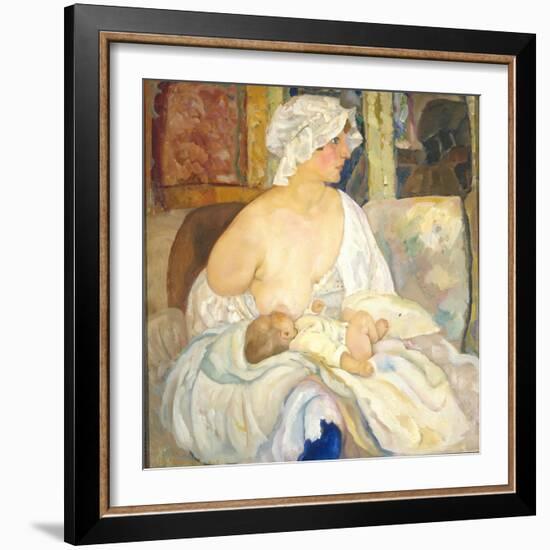 Mother, 1915-Boris Dmitryevich Grigoriev-Framed Giclee Print