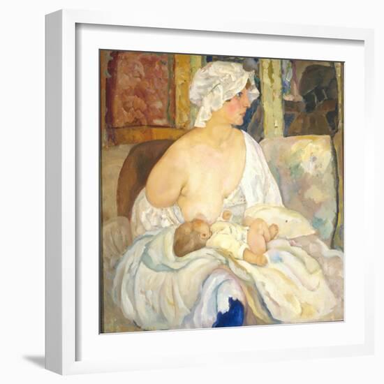 Mother, 1915-Boris Dmitryevich Grigoriev-Framed Giclee Print